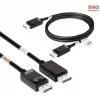 CLUB3D DisplayPort 2.1 Bi-Directional VESA DP80 Certified kaabel 4K240Hz, 8K60Hz or 10K30Hz M/M 1.2m/3.94ft