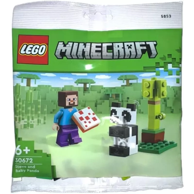 LEGO Minecraft Steve ja beebipanda 30672 Polükott