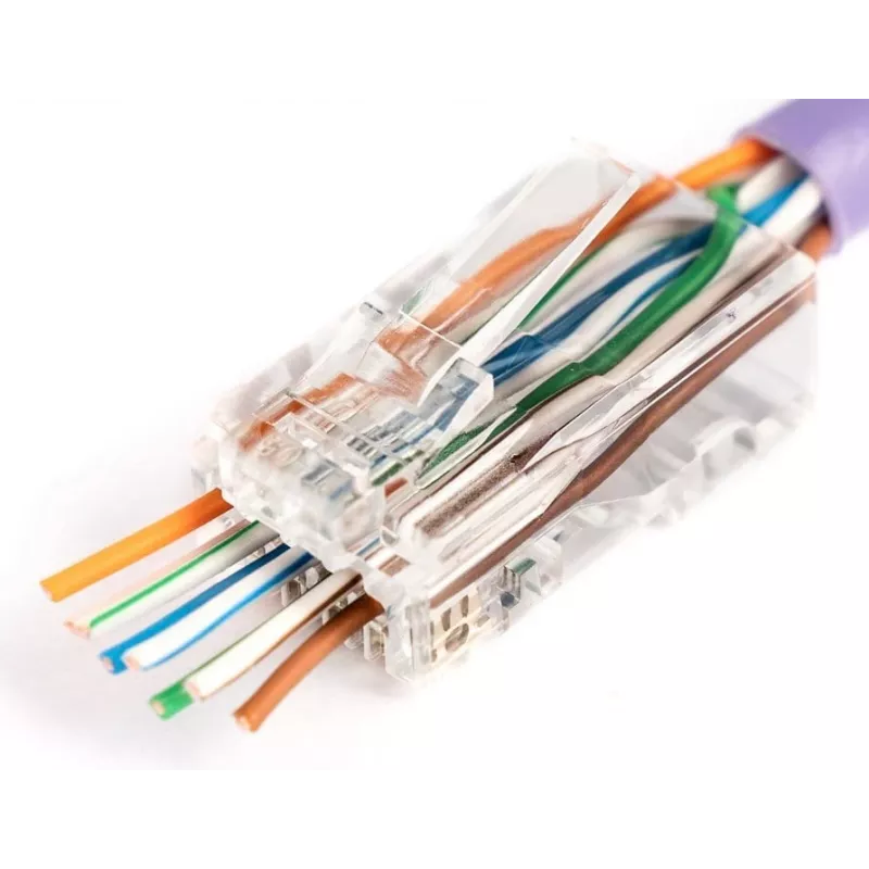 RJ45-pistik Digitus X-ML-6U-EZ Läbipaistev Isane 100 tk