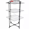 Seinale kinnitatav pesukuivatusrest VILEDA Mixer 3 Ultimate — teras, 30 m kuivatuspinda, kokkupandav, rattad, 131×93×71 cm