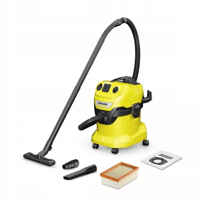 Kärcher WD 4 P V-20/5/22 Must, Kollane 20 L 1000 W