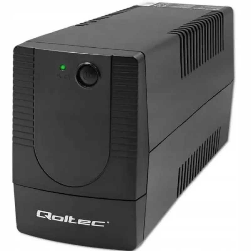 Qoltec 53774 katkematu toiteallikas (UPS) Line-Interactive 1 kVA 600 W 1 vahelduvvoolu pistikupesa