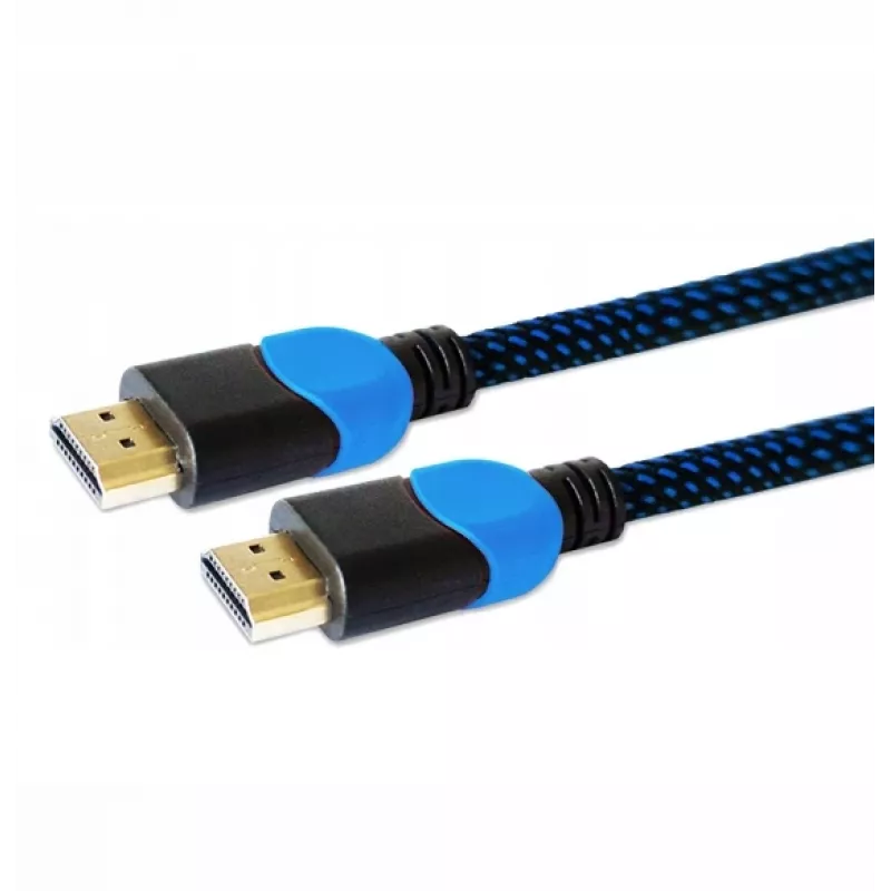 Savio GCL-02 HDMI-kaabel 1,8 m HDMI Type A (Standard) Must, Sinine