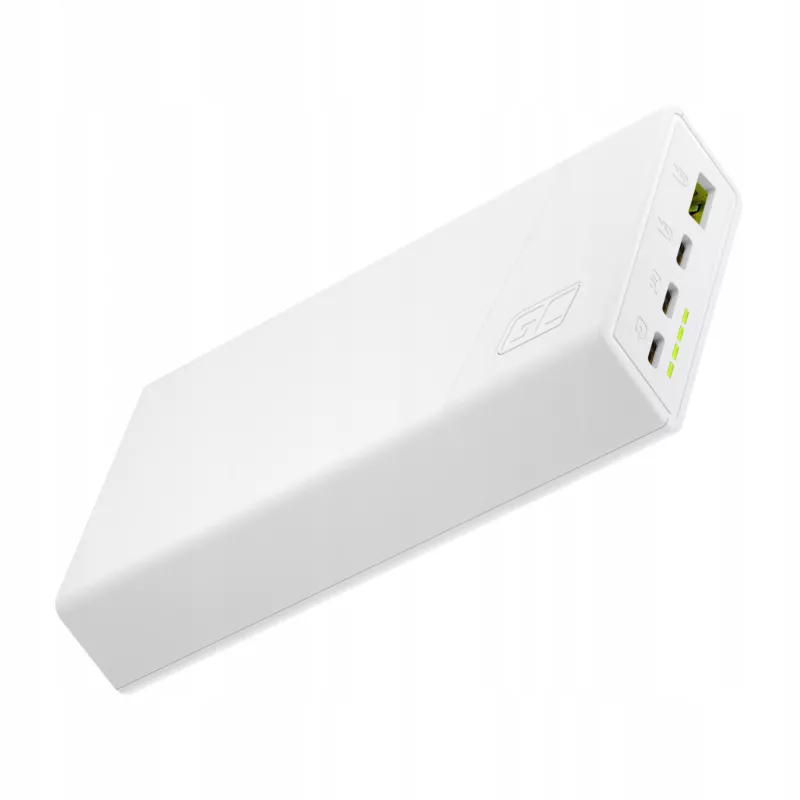Green Cell Powerbank 20000mAh 22.5W Valge PowerPlay20s 3x USB-C PD QC 3.0
