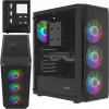 Korpus Fury Shobo SH4F RGB aknaga 4 ventilaatoriga MIDI arvuti PC