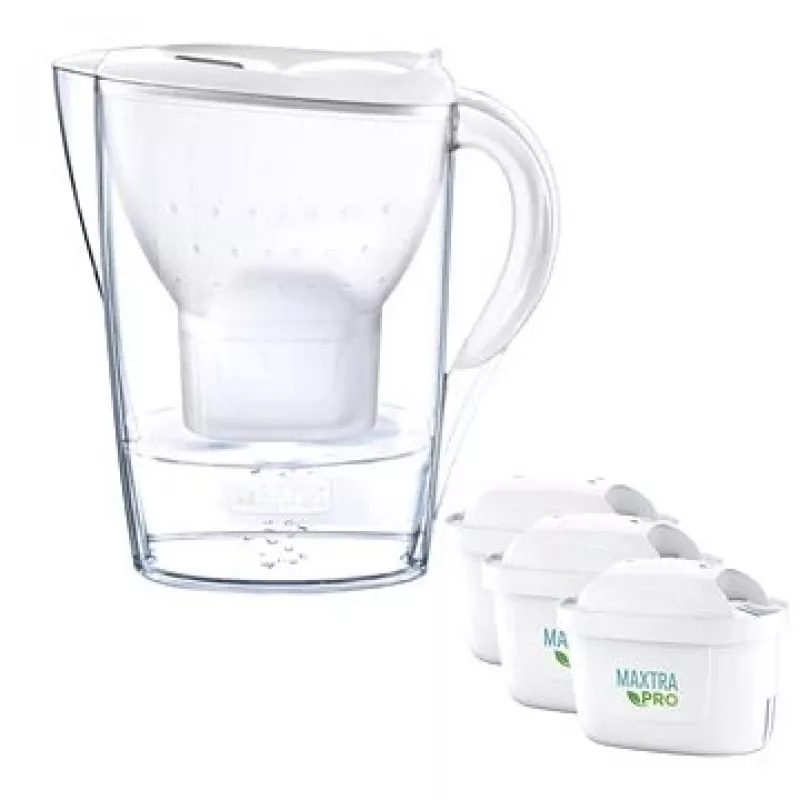 Brita Marella+3 kassetiga PRO Valge 2.4 Valge