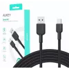 USB A - USB C kaabel Aukey CB-NAC1, 1 m, põimitud nailon, USB PD 60W, USB 2.0
