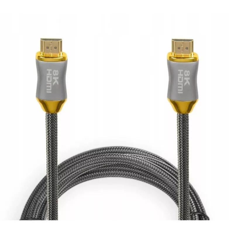HDMI-kaabel IBOX HD08 2 m, HDMI tüüp A-pistik–isane, HDMI 2.1, hõbedane