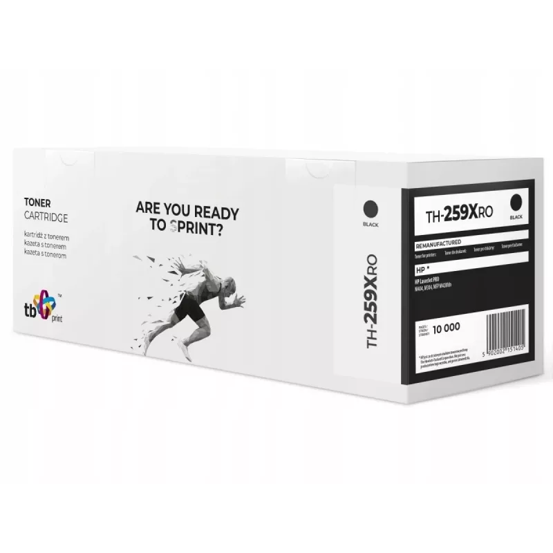 Toner HP jaoks LJ PRO M404 CF259X TH-259XRO taastatud Must