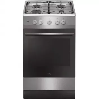 Cooker Amica, 57GGH4.23ZPF Xx, Gas, Extrudat, Stainless Steel, 50 cm
