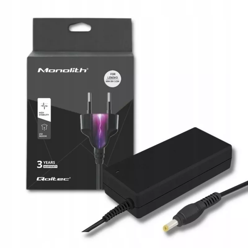 Toiteadapter Lenovo jaoks | 20V 3.25A | 65W | 4.0 * 1.7