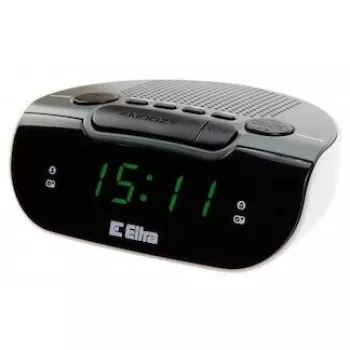 Raadio kella/äratus LED-iga, Eltra, 127x53x98 mm, hall/valge