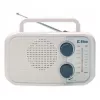 Radio Eltra DANA valge – kaasaskantav analoograadio, kompaktne lauakujundus