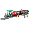 LEGO City linna trammi- ja jaama rollimängu ehituskomplekt lastele mängutrammiga, kingitus poistele ja tüdrukutele alates 7. eluaastast, kes armastavad sõidukeid