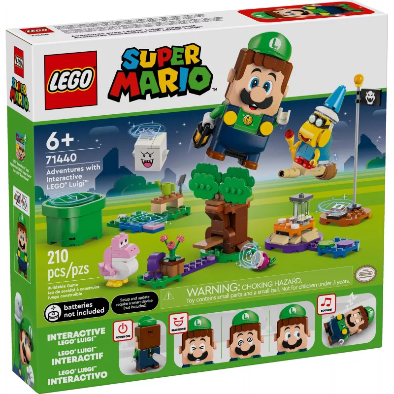 Konstruktormänguasi LEGO 71440 Super Mario interaktiivne LEGO Luigi figuuri komplekt