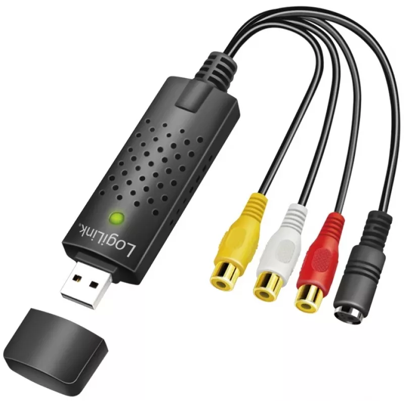 LogiLink USB 2.0 a/V Grabber. USB a/M 3x Cinch + MiniDIN5/F. Must