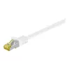 Wentronic GoobayCat.7 toorkaabel patch-kaabel, S/FTP (PiMF), valge, 0,25 m - LSZH halogeenivaba, vask, RJ45-pistik (91089)