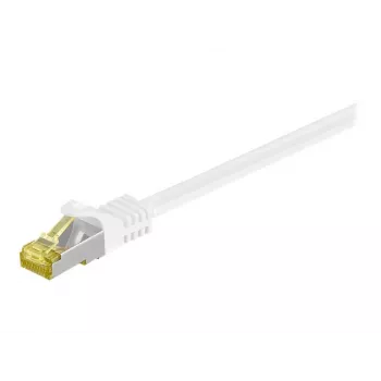 Wentronic GoobayCat.7 toorkaabel patch-kaabel, S/FTP (PiMF), valge, 0,25 m - LSZH halogeenivaba, vask, RJ45-pistik (91089)