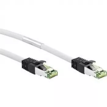 Wentronic Goobay - ühenduskaabel - RJ-45 (M) RJ-45 (M) - 10 m - SFTP, PiMF - CAT 8.1 - halogeenivaba, valatud, takerdumisvastane, keerdjuhtmetega - valge (55129)