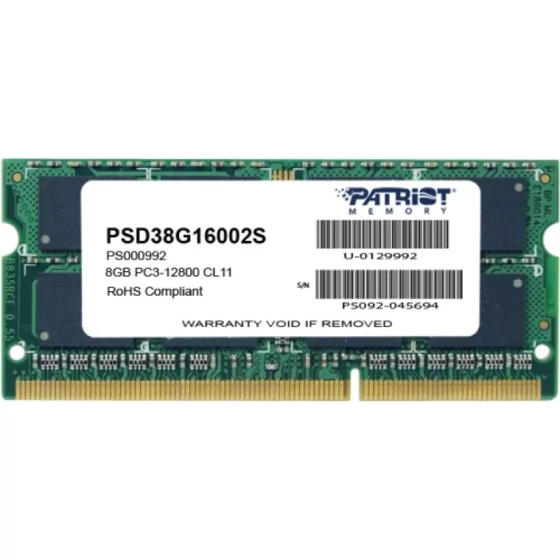 Memory Signature PSD38G16002S DDR3 SO-DIMM 1 x 8 GB 1600 MHz CL11