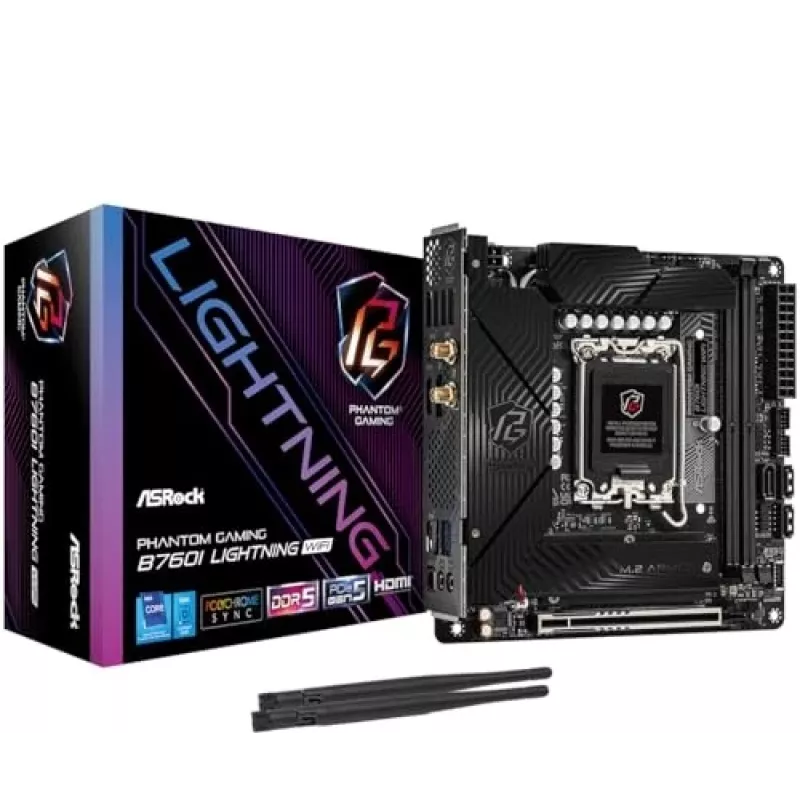 ASRock B760I Lightning WiFi DDR5 Mini-ITX LGA1700 emaplaat