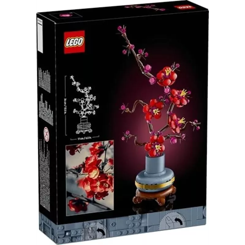 LEGO Icons ploomiõie lilledekoratsiooni väljapanekukomplekt 10369, mitmevärviline