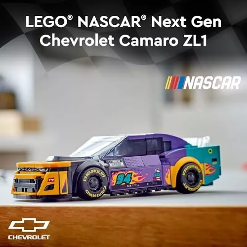 Ehituskomplekt LEGO Speed Champions 76935 NASCAR Next Gen Chevrolet Camaro ZL1, 328 tk, 1 minifiguur, vanus 9+