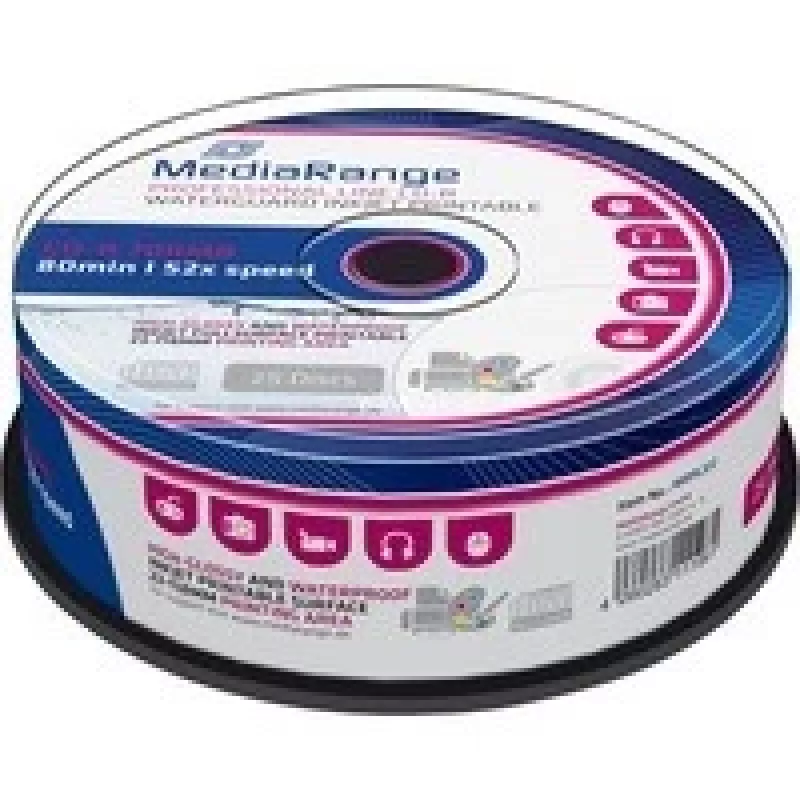CD-R MediaRange MRPL512 700 MB 52x tindiprinditav 25 tk spindlil