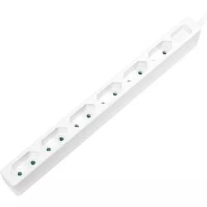 Pikendusjuhe LogiLink LPS231 1,5 m 6 vahelduvvoolupistiku sisendiga Siseruumides valge