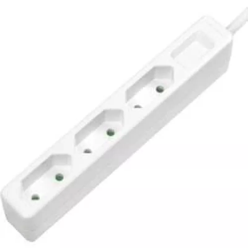 Pikendusjuhe LogiLink LPS229 1,5 m 3 vahelduvvoolupesa siseruumidesse valge