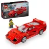 LEGO Speed Champions Ferrari F40 Supercar ehitatav sõidukimänguasi mudelauto 9+ aastastele poistele ja tüdrukutele juhi minifiguuriga laste magamistuppa