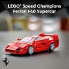 LEGO Speed Champions Ferrari F40 Supercar ehitatav sõidukimänguasi mudelauto 9+ aastastele poistele ja tüdrukutele juhi minifiguuriga laste magamistuppa