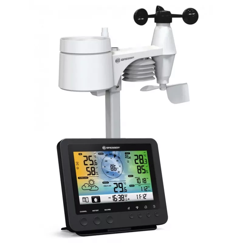 Bresser Optics 7002580 digitaalne ilmajaam Must AC Wi-Fi