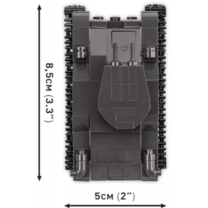 Ehituskomplekt COBI Renault R35 Valentine IX Panzer I 595 osa