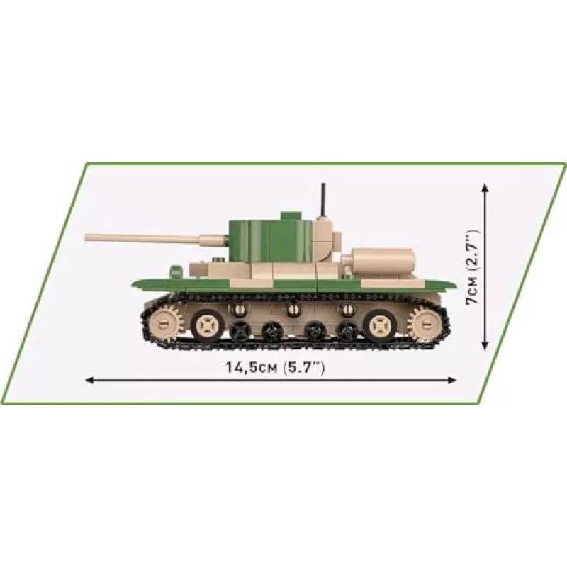 Ehituskomplekt COBI Renault R35 Valentine IX Panzer I 595 osa