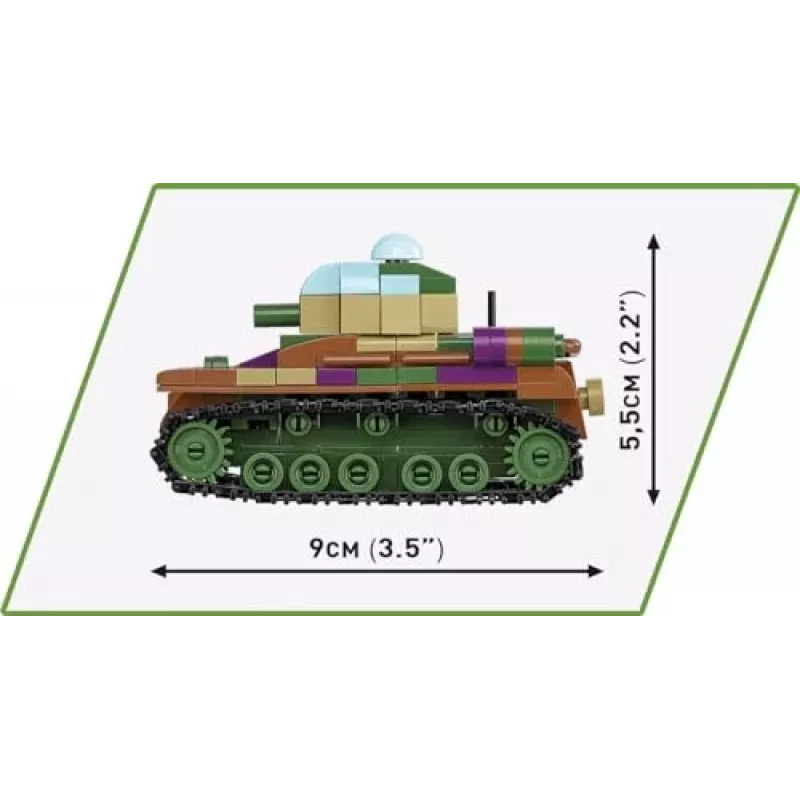 Ehituskomplekt COBI Renault R35 Valentine IX Panzer I 595 osa