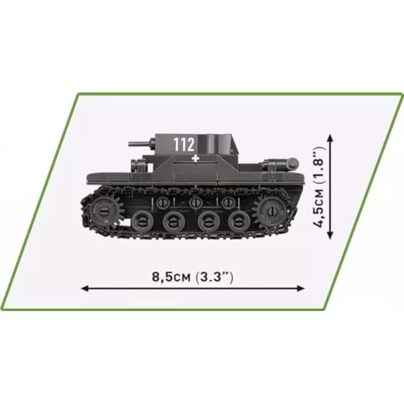 Ehituskomplekt COBI Renault R35 Valentine IX Panzer I 595 osa