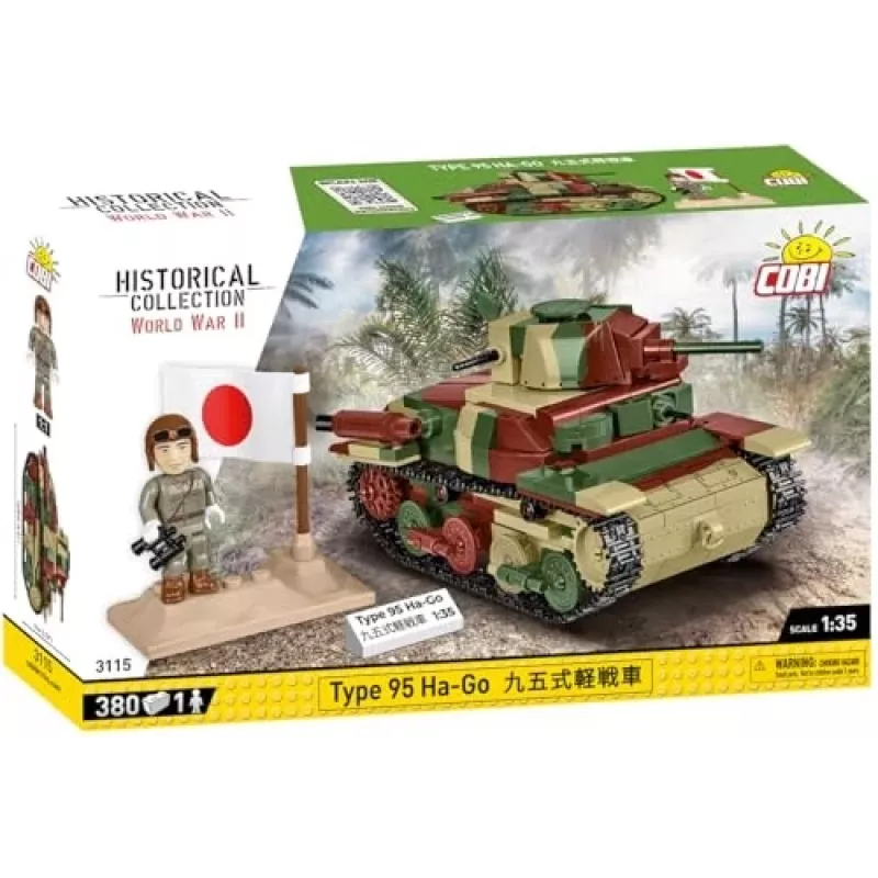 Cobi Historical Collection WWII Tüüp 95 Ha-Go Tank, Multi