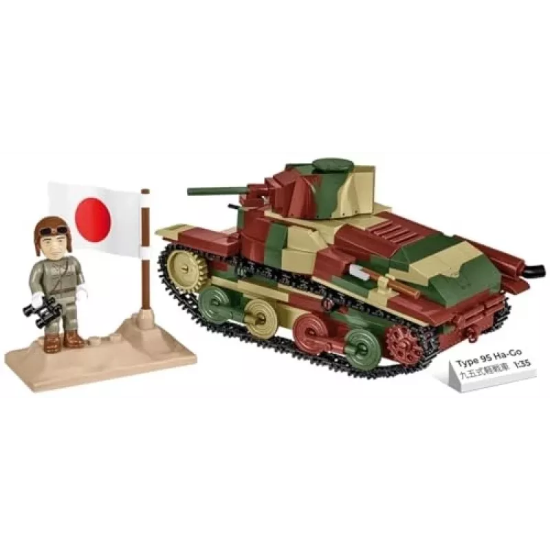 Cobi Historical Collection WWII Tüüp 95 Ha-Go Tank, Multi
