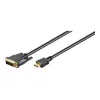 Goobay | DVI-D/HDMI-kaabel, kullatud | 51580 | DVI-D isane Single-Link (18+1 kontakt) | HDMI isane (tüüp A) | HDMI-DVI-D | 2 m