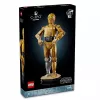 LEGO ehitatav figuur Star Wars C-3PO mudel 75398 — 1 138 osa, 380 mm väljapanekukollektsiooni ese