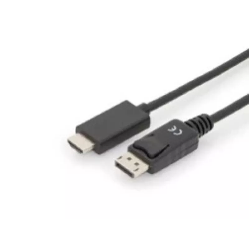 Adapterkaabel Displayport 1.2 lukustusega 4K 60Hz UHD tüüp DP/HDMI A M/M must 2 m