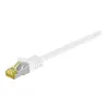 Wentronic Goobay Cat.7 paigalduskaabel, S/FTP (PiMF), valge, 0,5 m - LSZH halogeenivaba, vask, RJ45-pistik (91090)