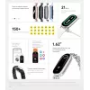 Xiaomi Smart Band 9 randme aktiivsusmonitor 4,11 cm (1,62) Arctic blue