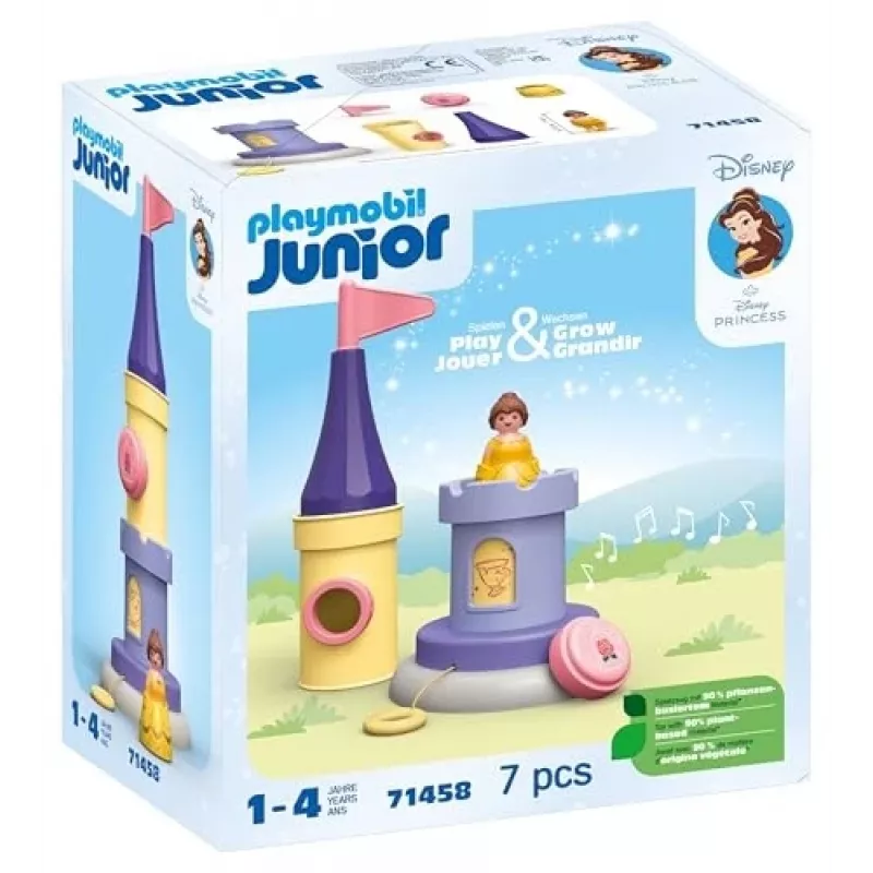 PLAYMOBIL JUNIOR & Disney: Belle'i mängutorn heliga | Mängukomplekt väikelastele vanuses 1-3