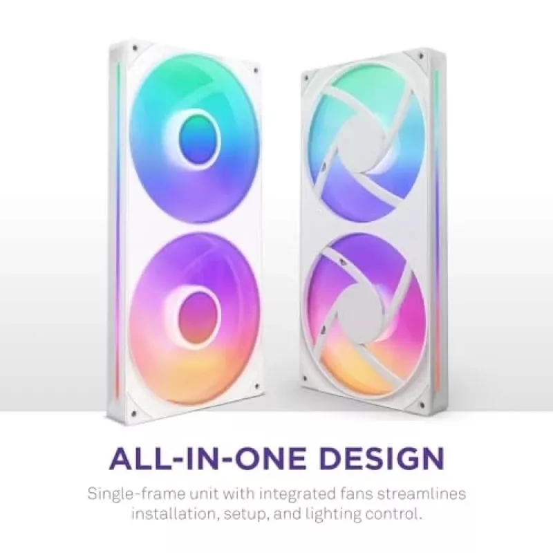 Ventilaator NZXT RF-U28HF-W1 140mm 2000 RPM 98.61 CFM Valge