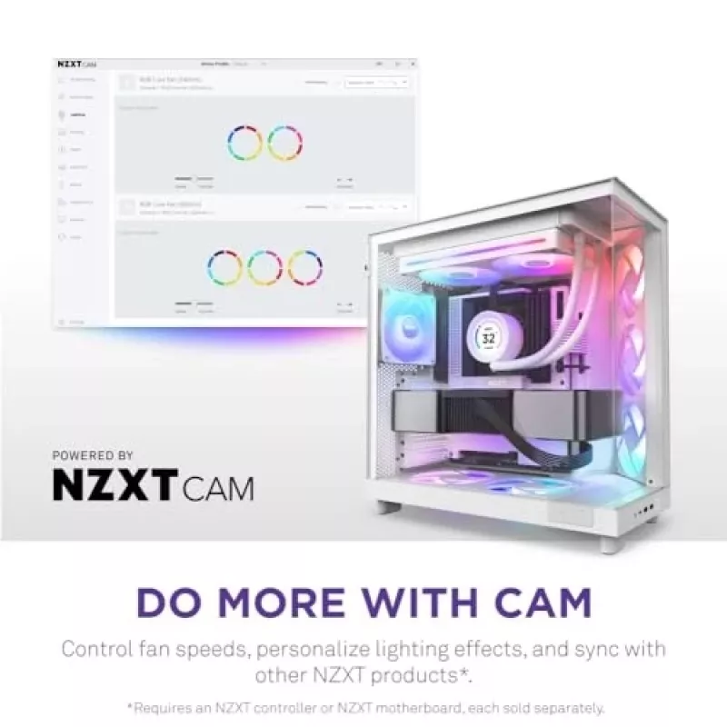 Ventilaator NZXT RF-U28HF-W1 140mm 2000 RPM 98.61 CFM Valge