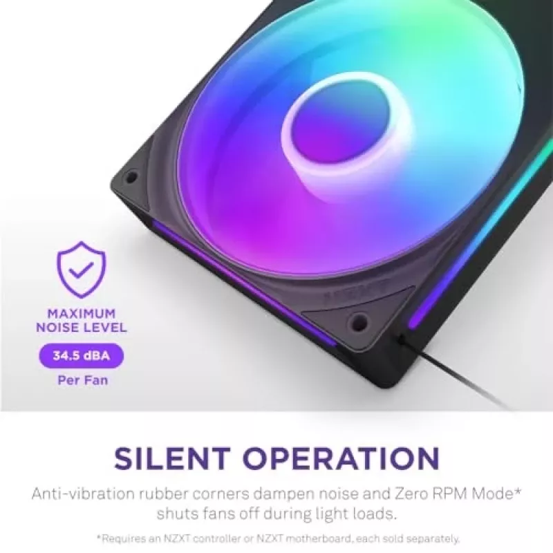 NZXT F280 RGB Core 140mm ARGB PWM 2-Pack Must