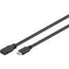 Goobay 45393 USB-kaabel Must