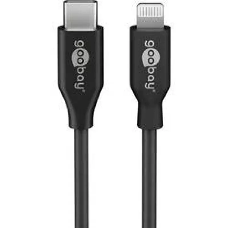 Wentronic 39447 Lightning kaabel 0.5 M Must